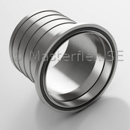 Brida cónica con toma de metal - conforme a DIN 3016