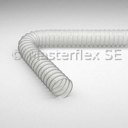 Master-Clip PUR S - Manguera de aspiración y ventilación de película de PU, muy resistente a la abrasión, doble capa