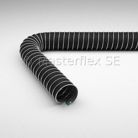 Master-Clip PTFE H EL - Manguera de aspiración y ventilación para medios agresivos de hasta +175 °C, eléctricamente conductiva, doble capa
