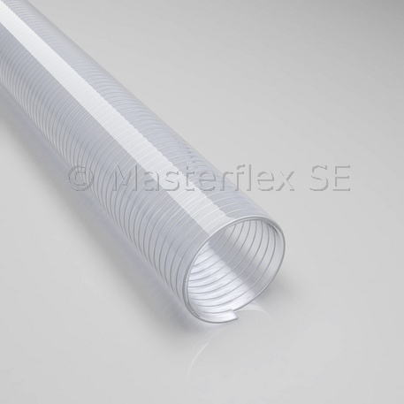 Polderflex-PVC - Manguera de aspiración / manguera de transporte, superpesada, flexible, resistente a la presión y al vacío, interior y exterior lisos