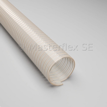 Polderflex PUR - Manguera de aspiración / manguera de transporte de PU, superpesada, flexible, muy resistente a la abrasión, resistente a la presión, resistente al vacío, interior y exterior lisos