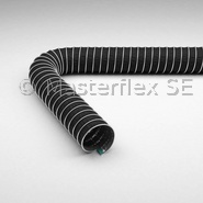 Master-Clip PTFE H EL - Manguera de aspiración y ventilación para medios agresivos de hasta +175 °C, eléctricamente conductiva, doble capa