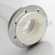 Brida inclinable de PU Combiflex alimentaria - para contrabridas conforme a DIN 2632 / DIN 2633 / DIN 2673, moldeada, calidad alimentaria EU 10/2011